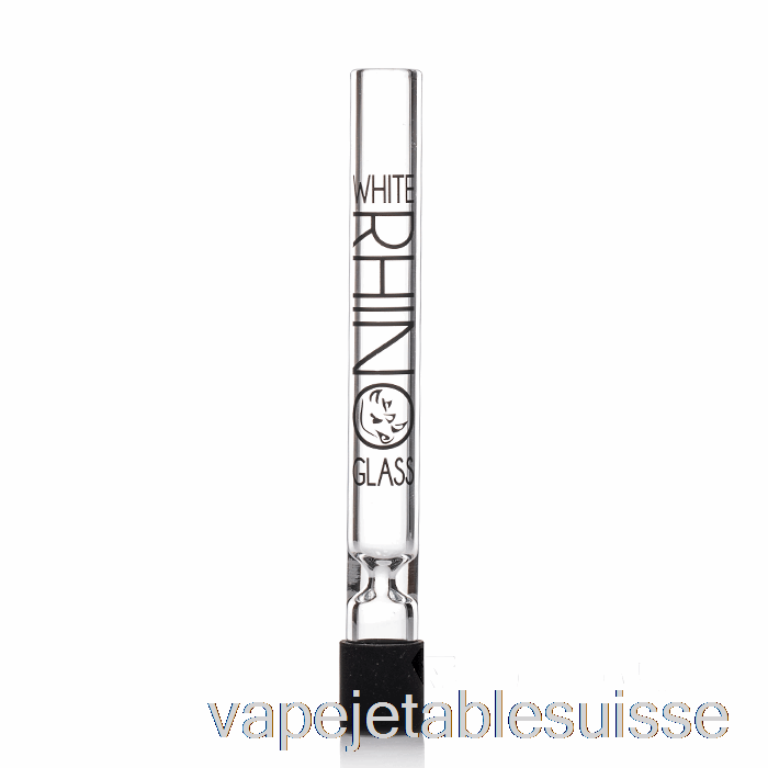 Vape Suisse Verre De Rhinocéros Blanc Chillum Clair
